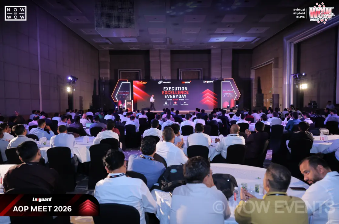 Livguard AOP Meet 2026 audience facing the stage