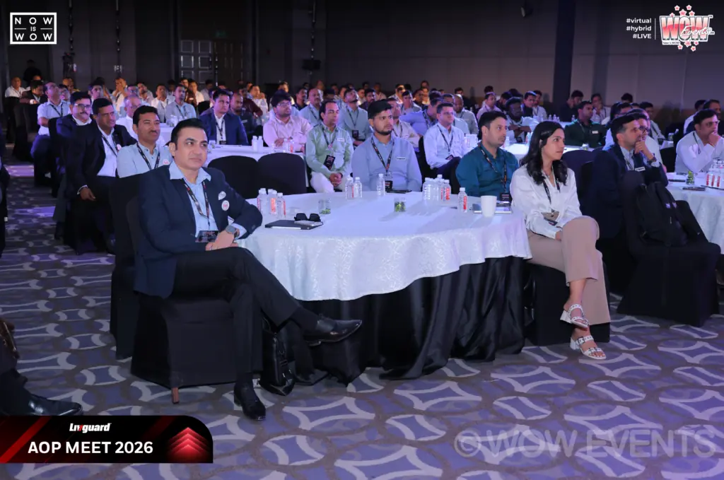 Livguard AOP Meet 2026 guests seated at tables