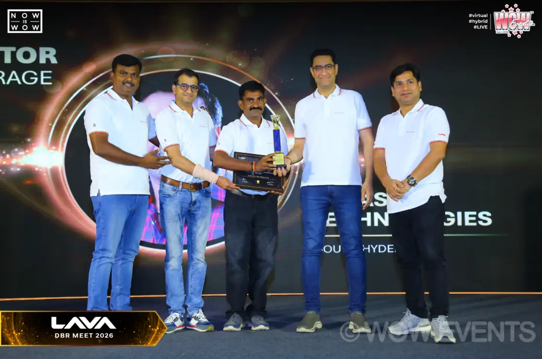 Lava Samvaad 2026 award presentation on stage