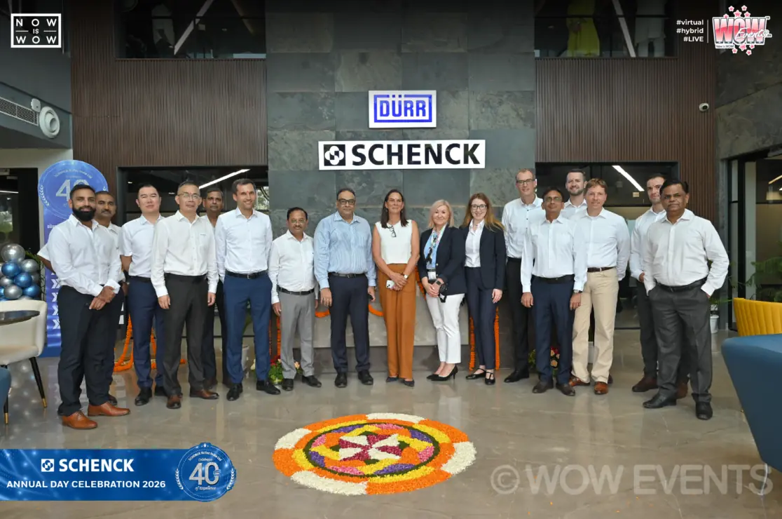 Schenck 40 years team at the Schenck facility