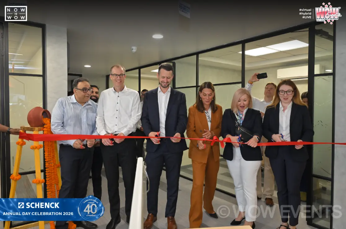 Schenck 40 years ribbon cutting ceremony