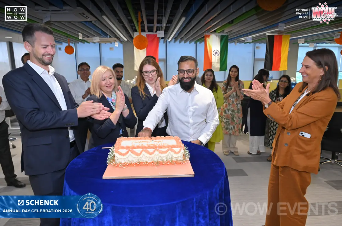 Schenck 40 years cake cutting celebration