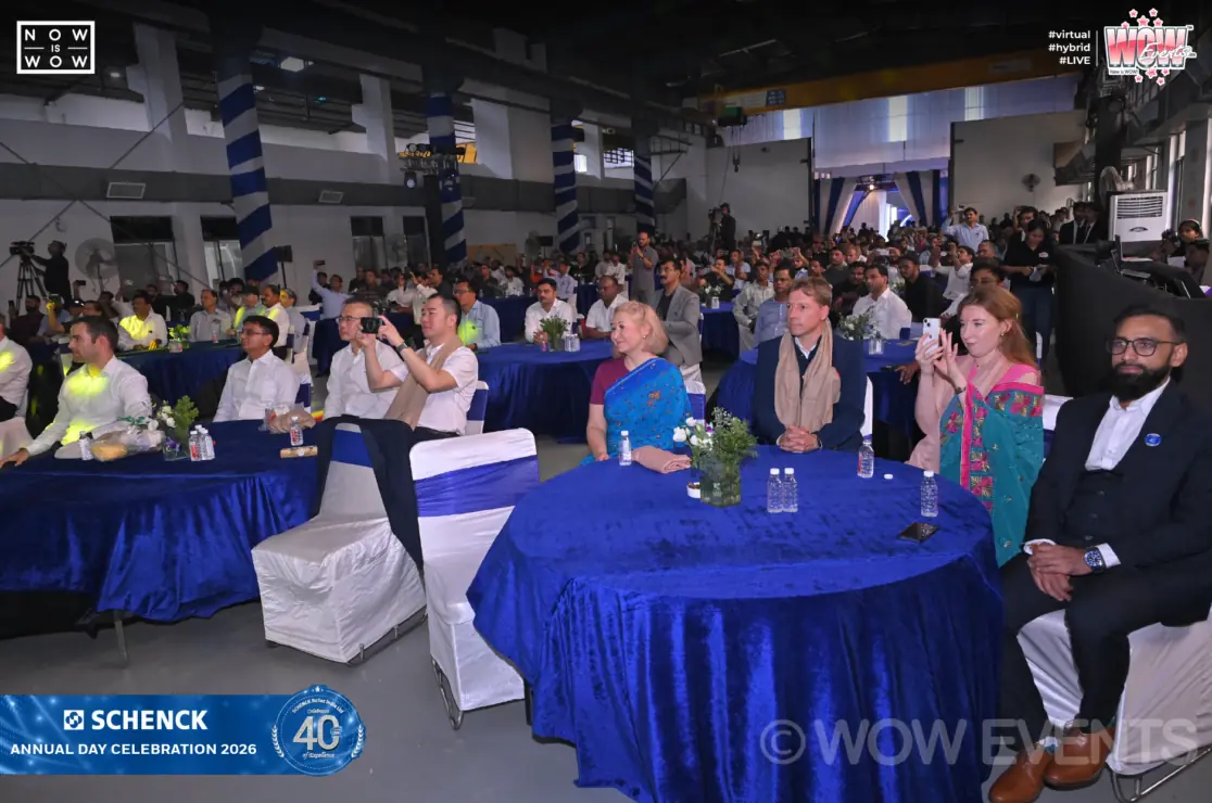 Schenck annual day guests seated at round tables