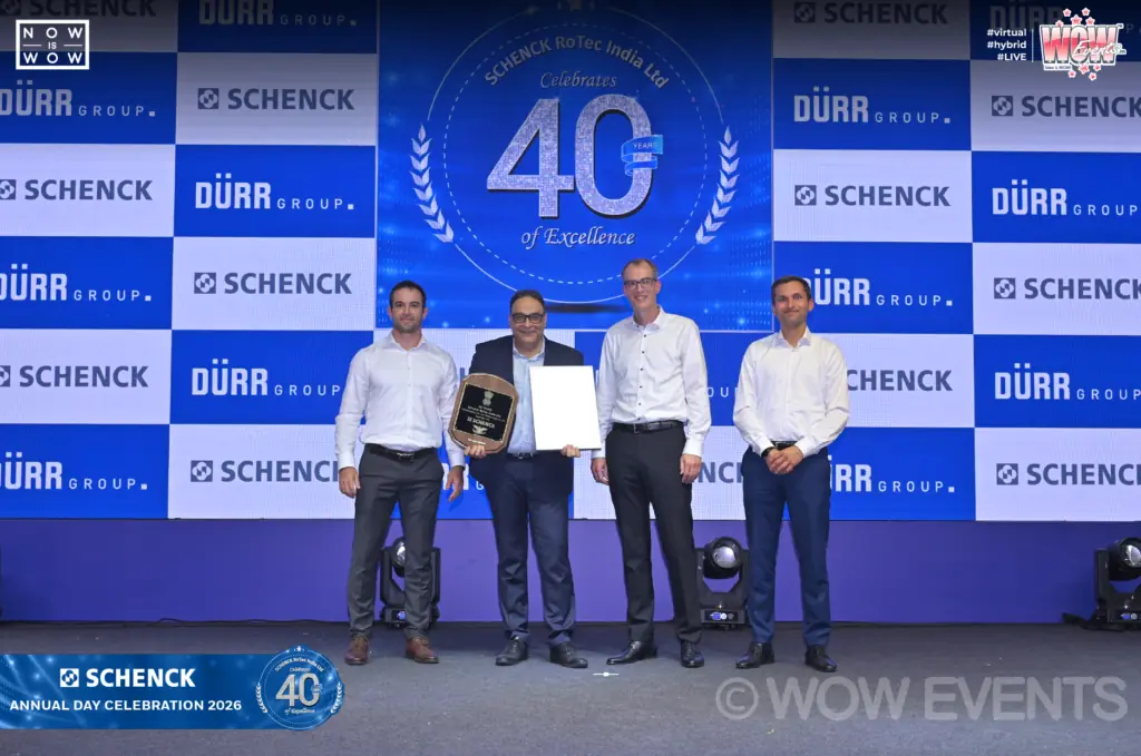Schenck-10 Schenck 40 years award presentation on stage