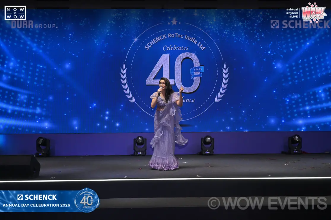 Schenck 40 years host on stage